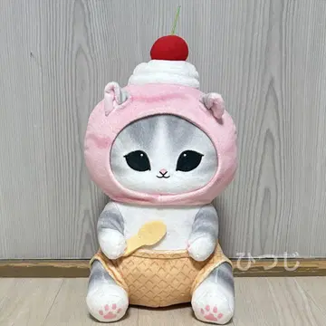 mofusand 모프샌드 아이스냥 BIG 봉제 인형 스트로베리