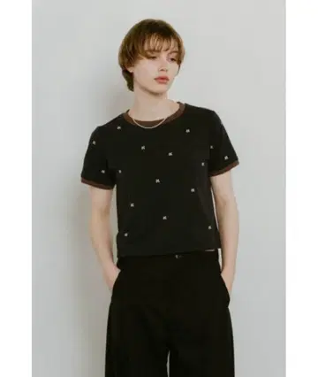 K motif mini T shirt knuth marf 티셔츠