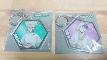 Dr. STONE x 로손스토어100 아크릴 키링 센쿠 & 겐