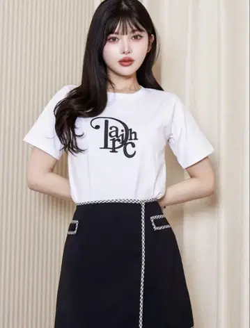 Darich 모노그램 T셔츠 화이트
