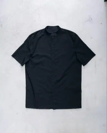 [컨디션 최상] Black Frayed Edge Linen Shirt