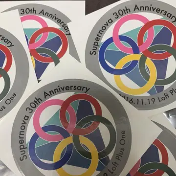 초신성 플래시맨 스티커 5매 세트 30주년