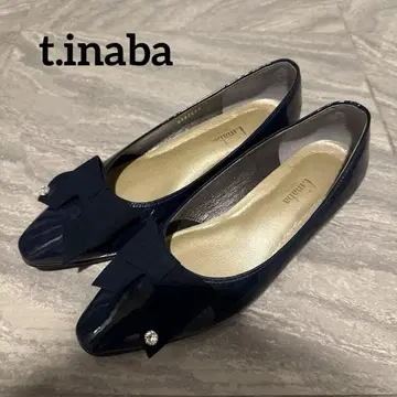 t.inaba 네이비 에나멜 펌프스