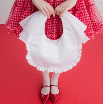 monepine 모네피네 프릴 핸들 백 대용량