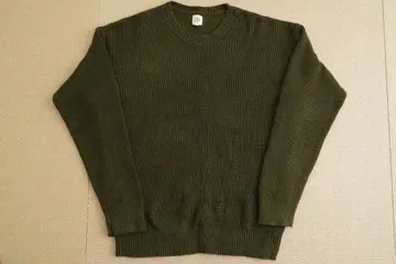 GAP 카키 올리브 그린 크루넥 스웨터 L