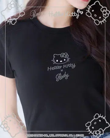 rady Hello Kitty 스톤 티셔츠 M 사이즈 남은 수량 1
