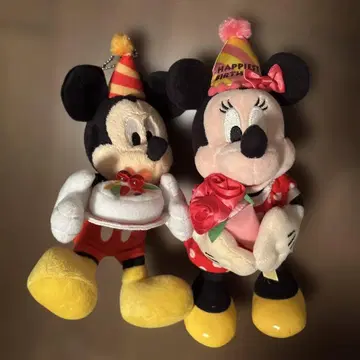 미키 미니 페어 생일 인형 배지 2018 2013