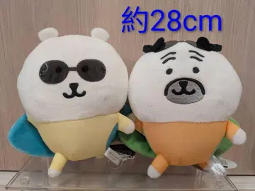 나가노 캐릭터즈 서핑 봉제 인형 곰 퍼그
