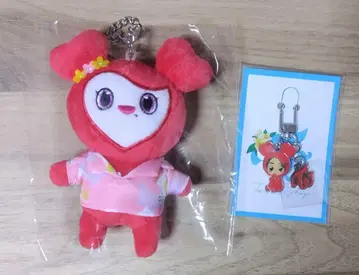빨간 하트 봉제 인형 마스코트