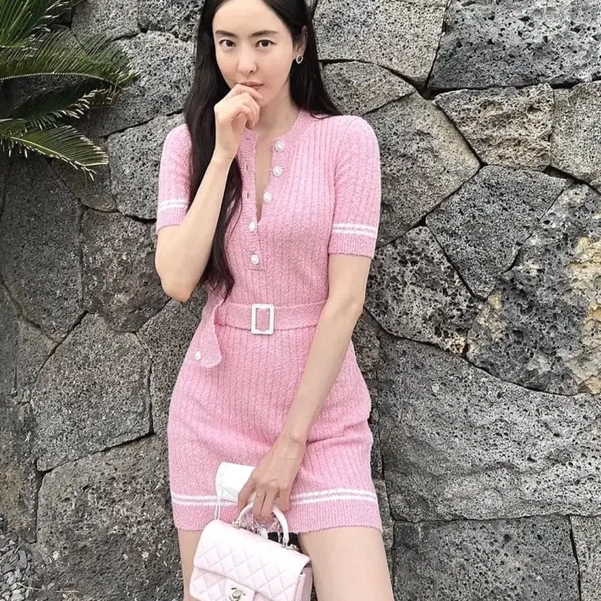 샤넬 뉴미니 탑핸들 한정판핑크백 내장칩 사진 6