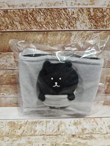 나가노 마켓 나가노 캐릭터즈 봉제 인형 드링크 홀더 곰 그레이