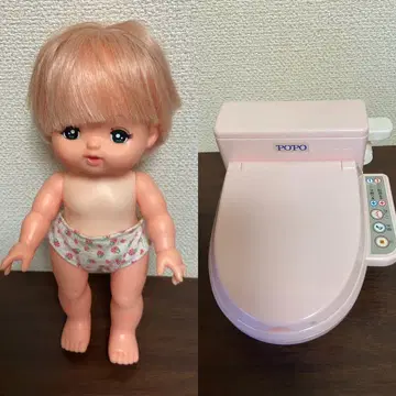 멜짱 인형 (딸기 팬츠) 포포짱 말하는 화장실 세트
