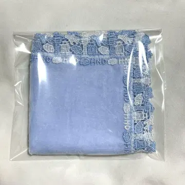 하네다 공항 한정 치카자와 레이스 타월 손수건 스카이블루
