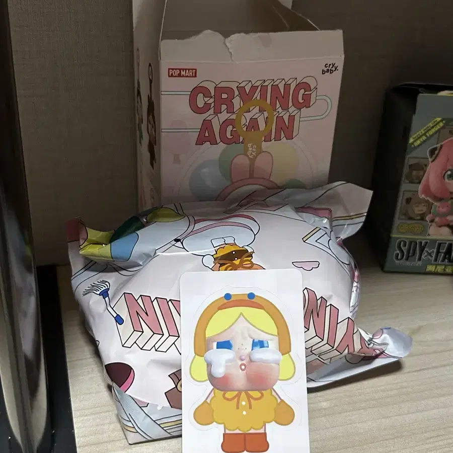Crying Again デザインボックス POP MART 🌈AUTHENTIC CRYBABY Crying Again Series [ DUCK YOU