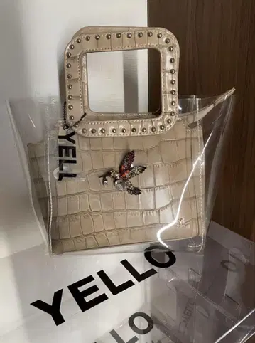 yello 핸드백 클리어백