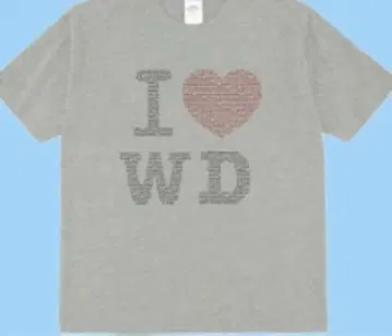 I WD 그레이 티셔츠