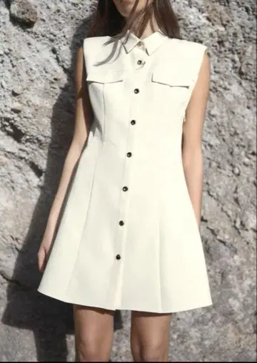 ZARA 크레이프 미니 원피스 M 자라