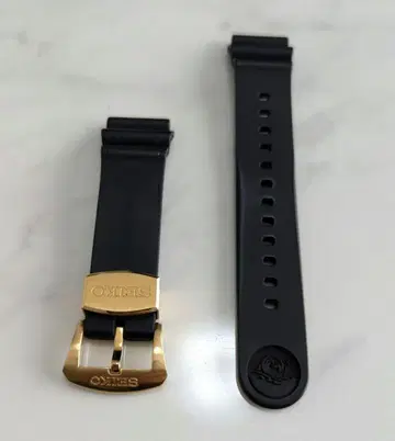 레어 SEIKO 다이버 실리콘 밴드 22mm