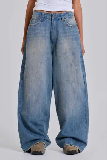 Jaded London Light Wash Slub Jeans