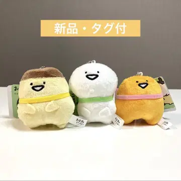 오문구와 함께 리본 마스코트 키체인 오문구 씨 젤리 씨 푸딩 씨
