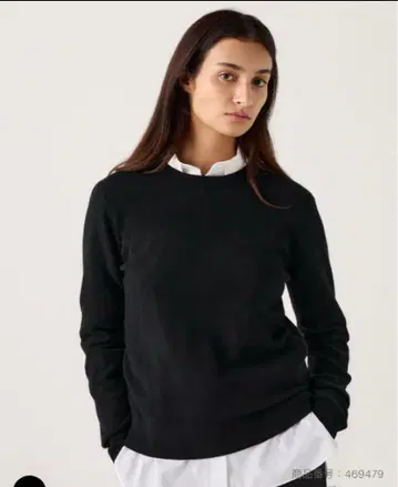 UNIQLO 캐시미어 크루넥 스웨터 2024 모델 블랙 L