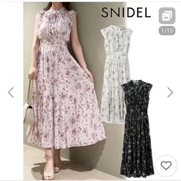 스나이델 프릴 프린트 원피스