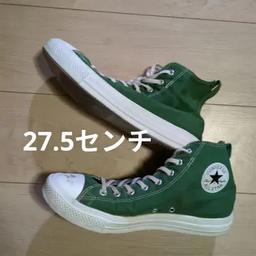 CONVERSE ALLSTAR 그린 하이컷 스니커즈 27.5cm
