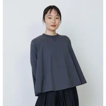 LOISIR (로와즈) 서큘러 플레어 풀오버 티셔츠 그레이