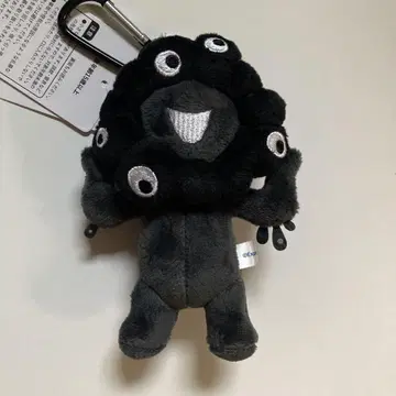 오사카 엑스포 블랙 먝먝 카라비너 키링 봉제 인형
