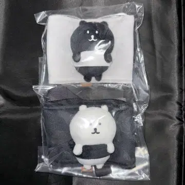 나가노의 곰 & 다크 곰 봉제 인형 드링크 홀더 2세트