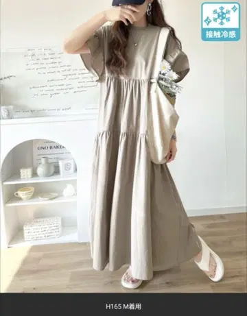 classicalelf 택 포함 새상품 도킹 소매 프릴 티어드 원피스