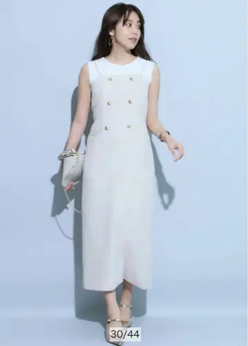 JUSGLITTY 테일러링 캐미 원피스