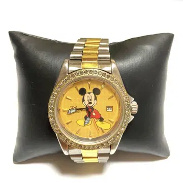 DISNEY 미키마우스 손목시계 스와로브스키 Mickey