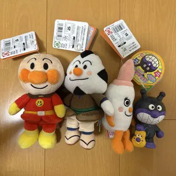 호빵맨 프리치이 콩 소프트 비닐 4세트