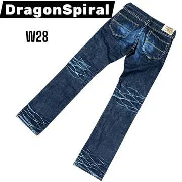드래곤 스파이럴 워싱 허니컴 빈티지 가공 데님 일본제 w28
