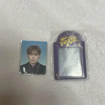 카노 요시유키 증명사진풍 스티커 미니 카드 케이스 키링