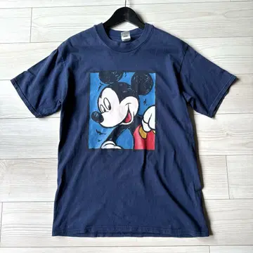프린트 80~90s Disney 티셔츠 미키 그래픽 usa제