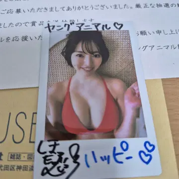코모리 호타루 친필 사인 폴라로이드