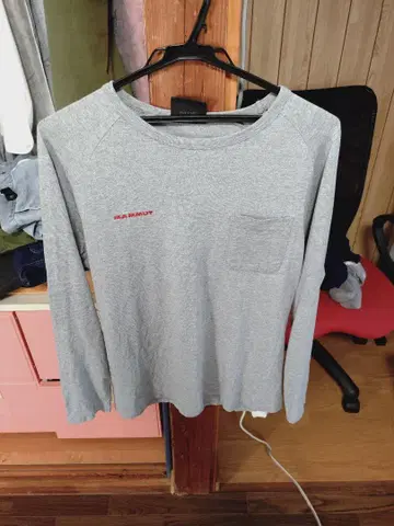 MAMMUT 그레이 긴팔 티셔츠 아시아 L