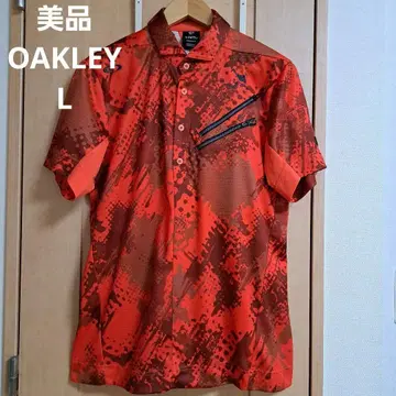 새상품급 OAKLEY 오클리 스컬 골프 올 패턴 피케 셔츠 L