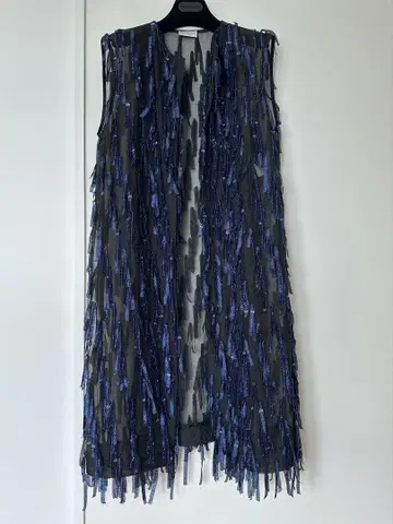 DRIES VAN NOTEN 프린지 롱 베스트 사이즈 36