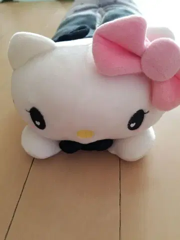 헬로키티 봉제 인형 도트 무늬 티슈 케이스