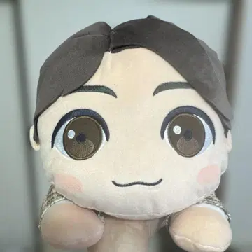 BTS 정국 봉제인형 체크 무늬 코트