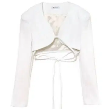 melt the lady 그리핑 크롭 트위드 자켓