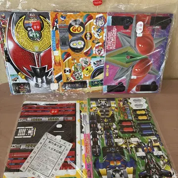 테레비군 부록 5종 세트 미사용, 개봉 특촬물 가면라이더