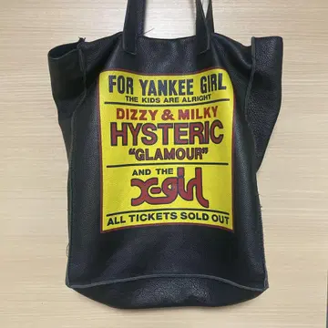 Xgirl x HYSTERIC GLAMOUR 콜라보 가죽 토트
