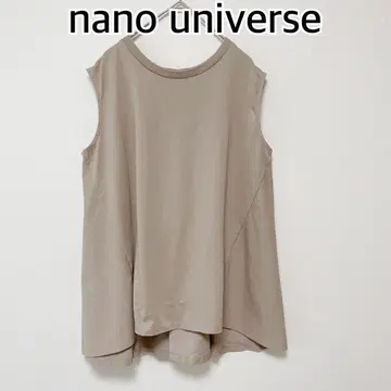 nano universe 나노 유니버스 슬리브리스 티셔츠 베이지