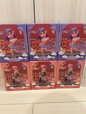 란마 1/2 Luminasta 사오토메 란마 샴푸 피규어 2종