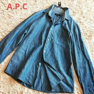A.P.C 아페쎄 데님 셔츠 긴팔 인디고 블루 일본제
