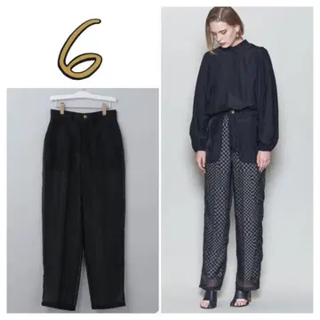 <6(ROKU)> SUKE PANTS/ 팬츠 시어 팬츠 스케팬츠